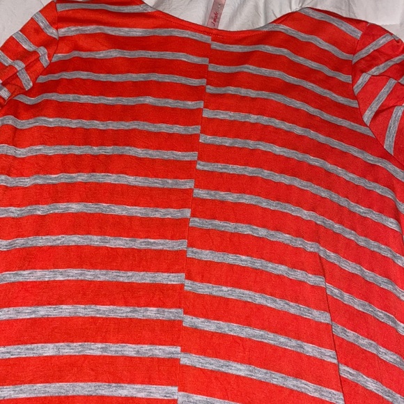 J mode USA - size medium - maxi dress - orange/coral and gray - Picture 11 of 13